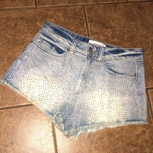 Victoria Secret Sequined High Wasted Shorts!